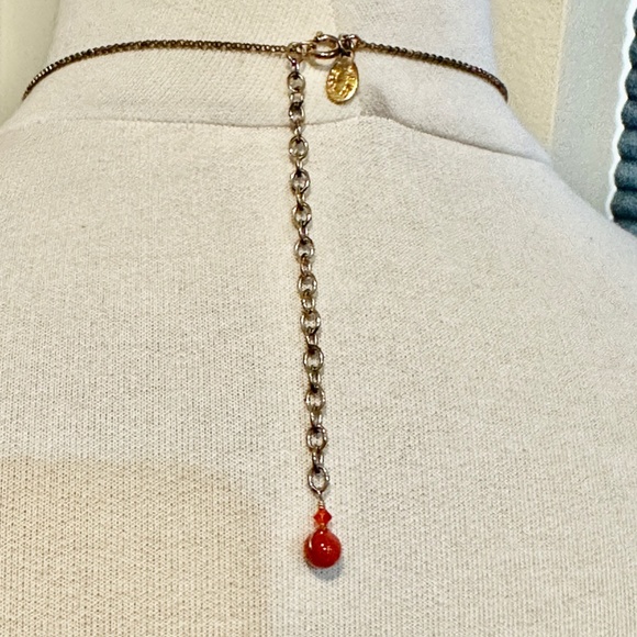 Miguel Ases Red Coral Color Pendant and Matching Earrings - Set - Picture 15 of 16